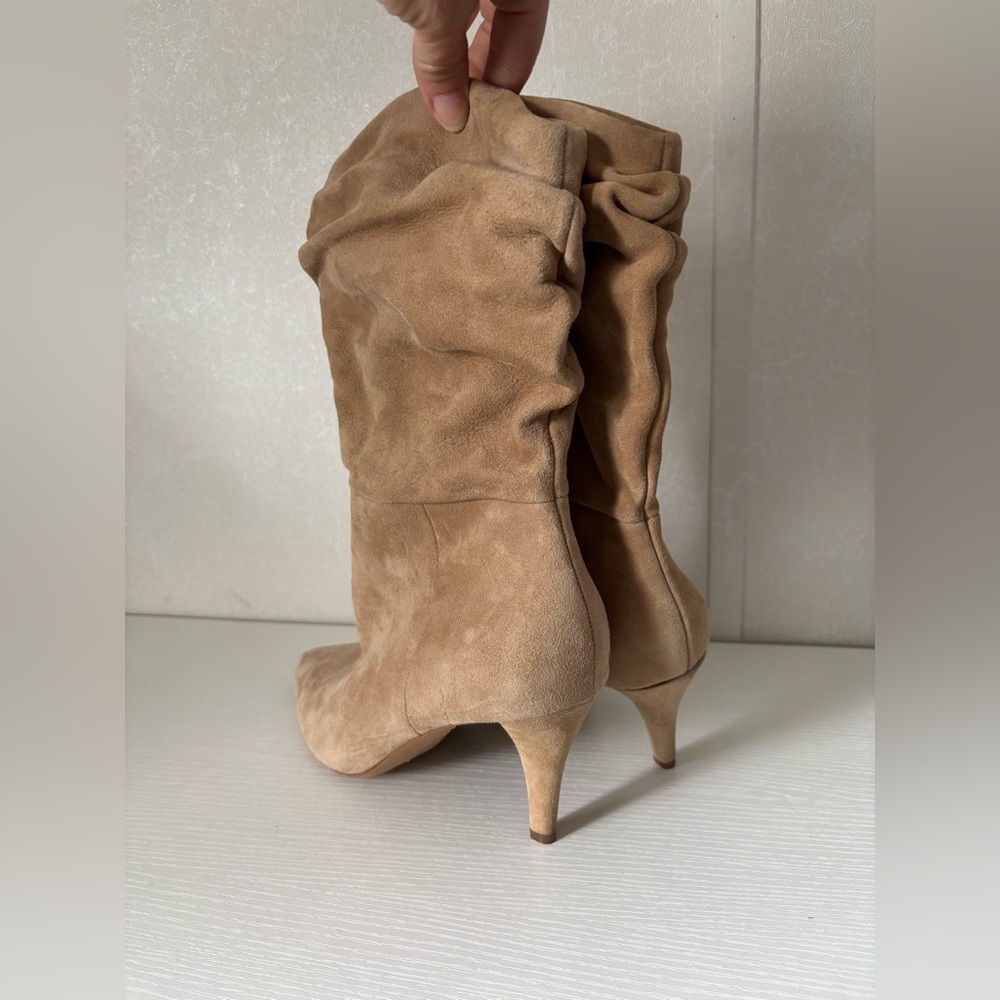 Vince Camuto | Tan Suede Heeled Boots | Size 11M - Picture 2 of 7